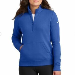 Womens Half Zip Nike Golf Sweatshirt Plus Size XXL Royal Blue